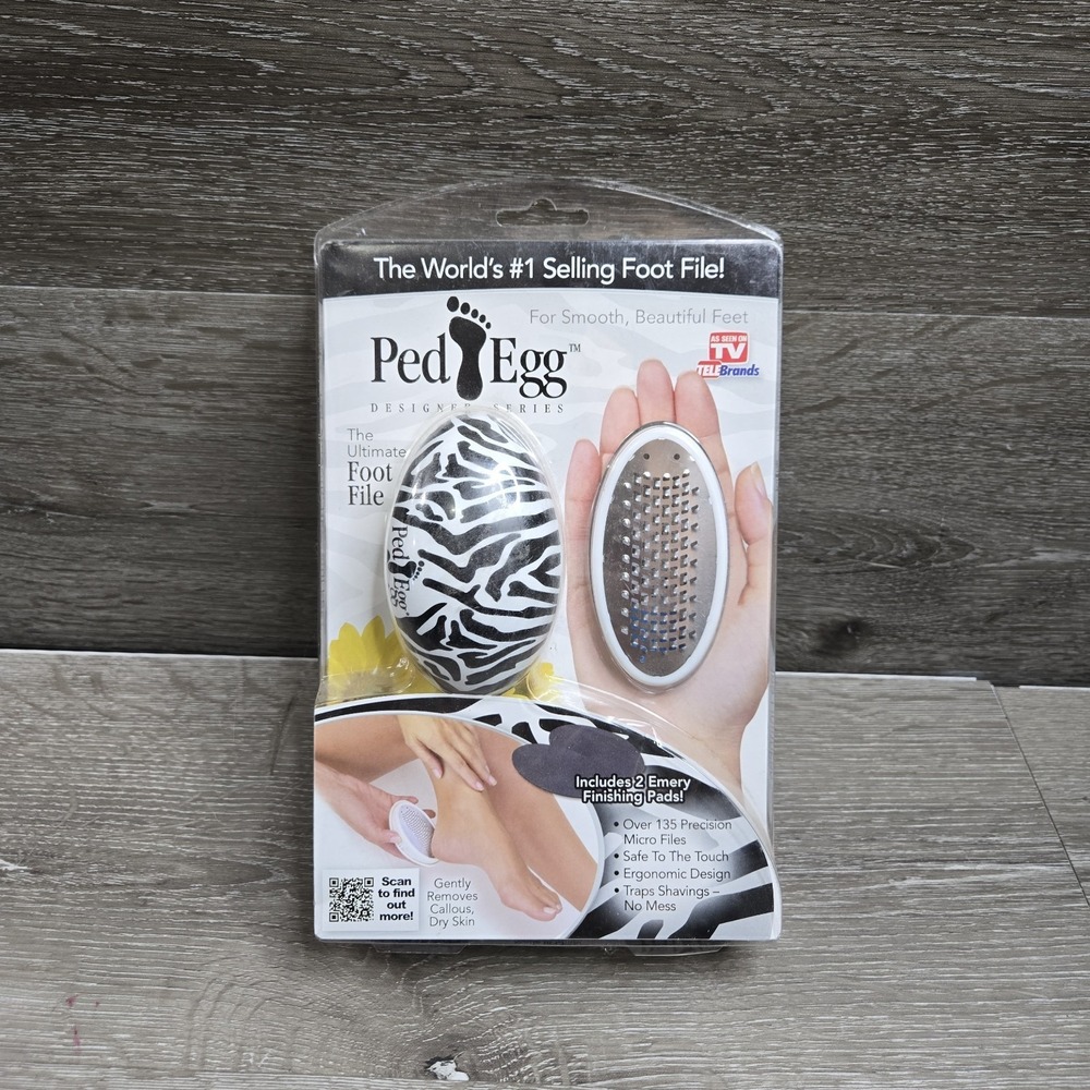 PedEgg Original Ergonomic Foot File and Callus Remover by TeleBrand